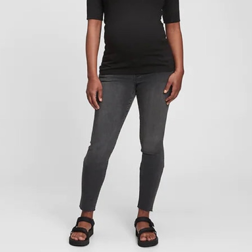 GAP Maternity True Waistband Full Panel Skinny Jeans with Washwell